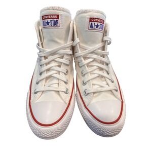 Converse Chuck Taylor All Star Madison Mid Top White Canvas Sneakers 563511F 8W